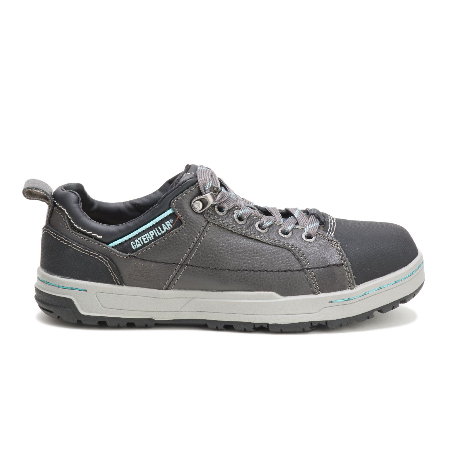 Caterpillar Brode Steel Toe Philippines - Womens Steel Toe Shoes - Dark Grey/Mint 83562DLOB